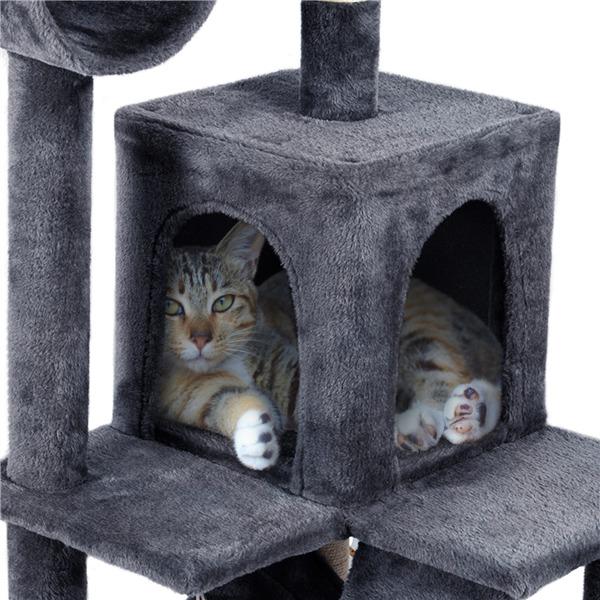 51" Multilevel Cat Tree Scratcher Furniture Cat Tower Condo House as Play Center - 283892898072-Quality Home Distribution