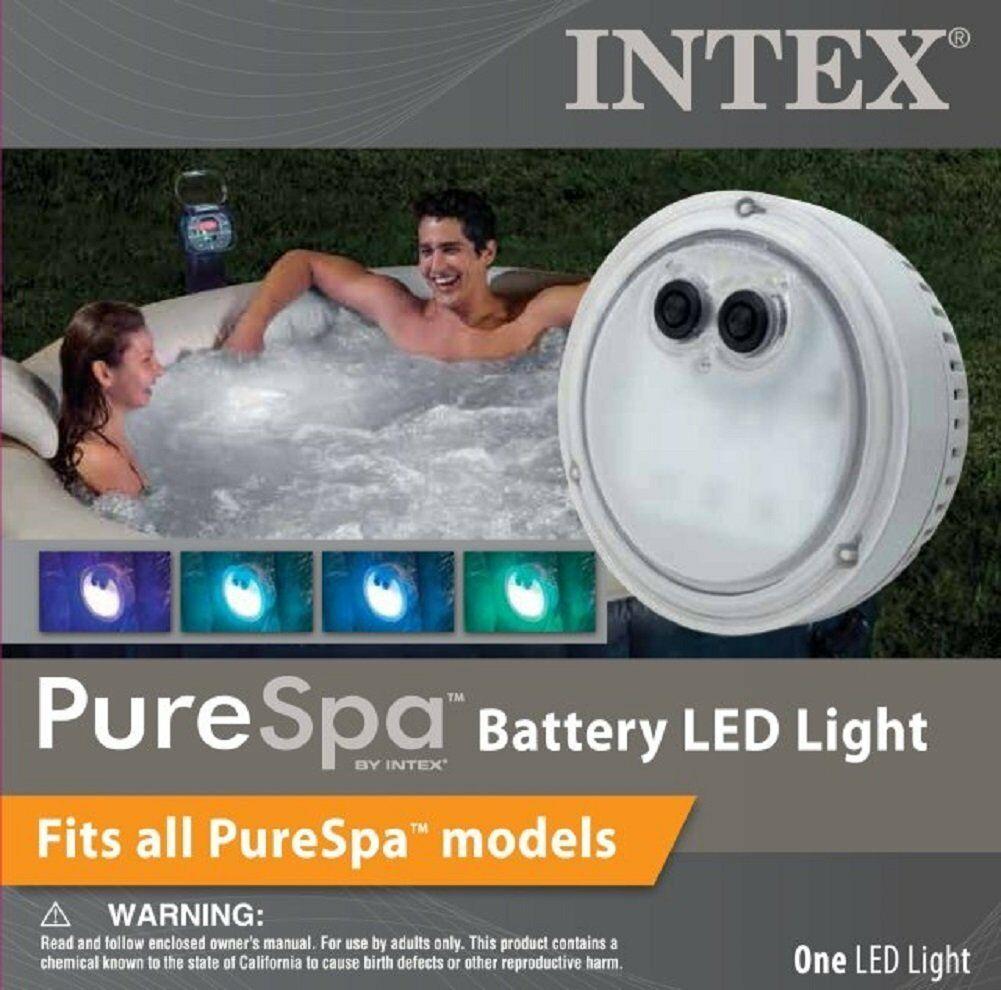 Intex PureSpa Battery Powered Multi-Colored LED Light for Spas and Hot Tubs - 232392393321-Quality Home Distribution