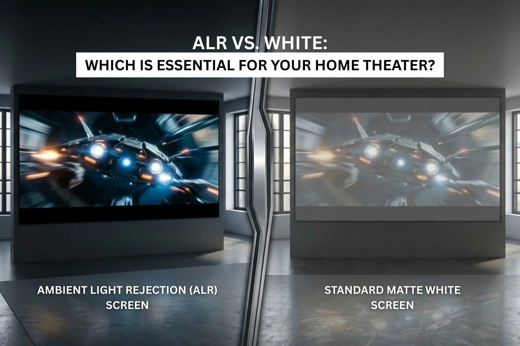 ALR vs. White Screens: Why Ambient Light Rejection is Essential for Modern Home Theaters - Quality Home Distribution