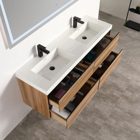 Blossom Annecy 040 Wall-Hung Modern Bathroom Vanity with Soft-Close Drawers - QHD