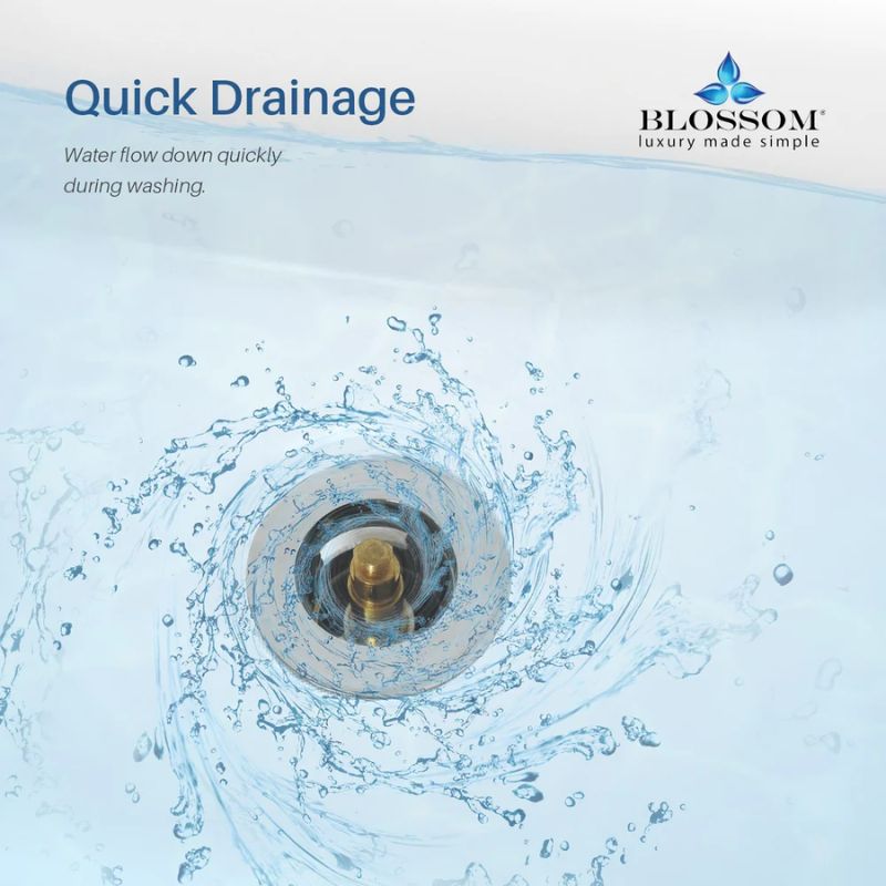 Blossom 1-1/4" Premium Brass Pop-Up Sink Drain with Overflow - Quality Home Distribution