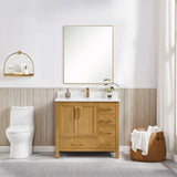 Blossom Basel 049 Solid Wood Free-Standing Bathroom Vanity with Dovetail Drawers - Quality Home Distribution