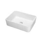 Blossom 16" Square Ceramic Vessel Bathroom Sink – Polished White - Quality Home Distribution