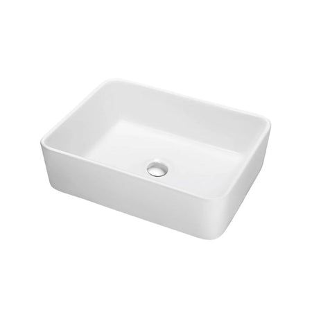 Blossom 16" Square Ceramic Vessel Bathroom Sink – Polished White - Quality Home Distribution