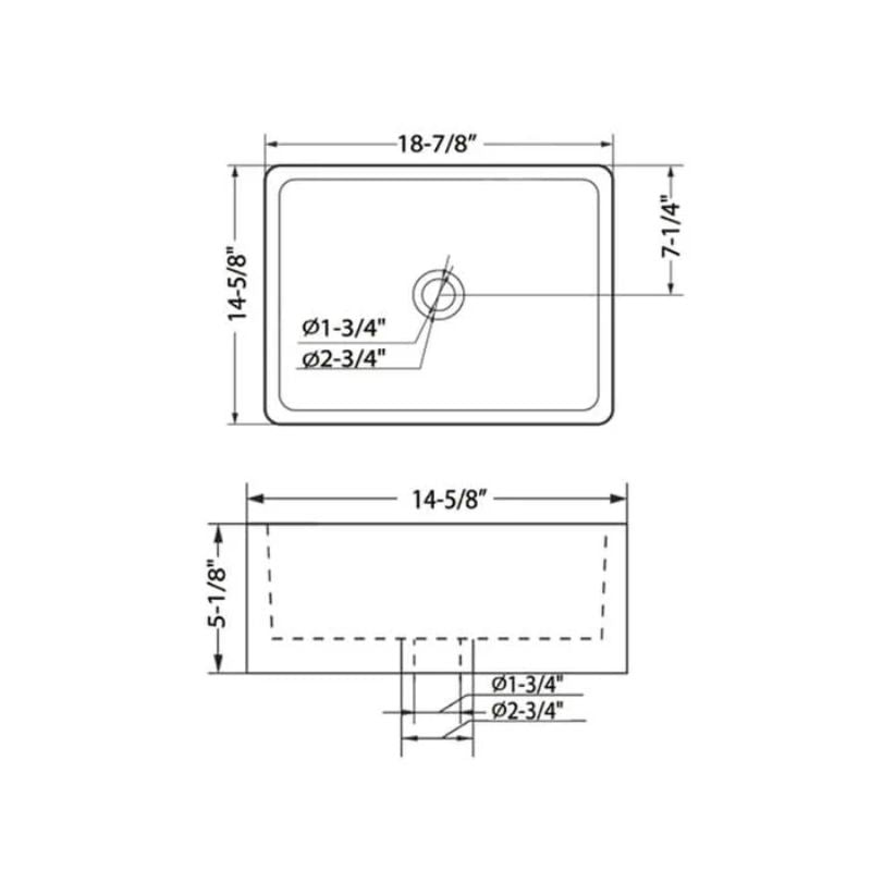 Blossom 16" Square Ceramic Vessel Bathroom Sink – Polished White - Quality Home Distribution