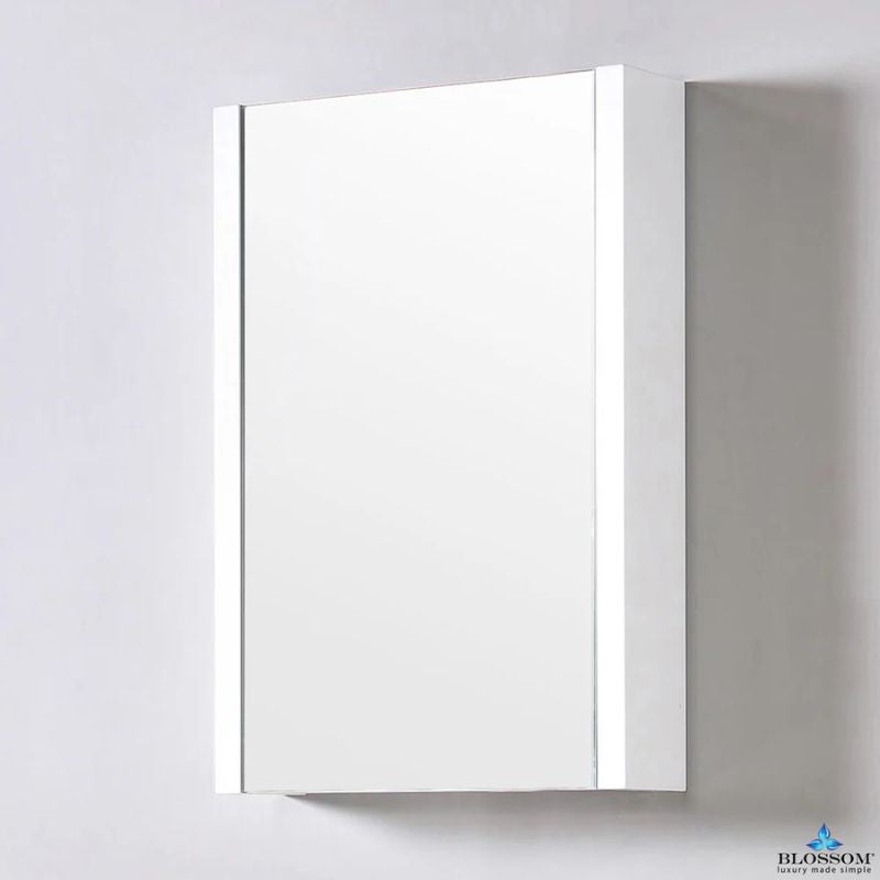 Blossom Milan 014 Medicine Cabinet – Sleek Mirrored Bathroom Storage with Soft-Close Hinges - Quality Home Distribution