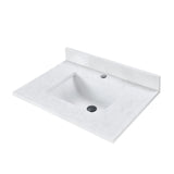 Blossom Artificial Stone Calacatta White Bathroom Countertop with Undermount Sink - Quality Home Distribution