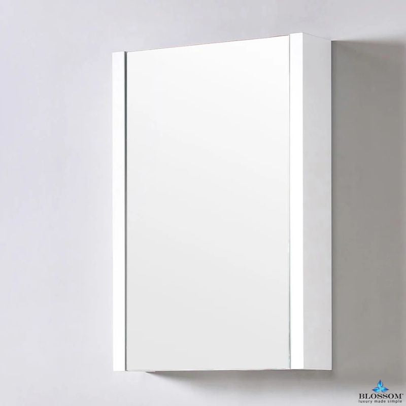 Blossom Milan 014 Medicine Cabinet – Sleek Mirrored Bathroom Storage with Soft-Close Hinges - Quality Home Distribution