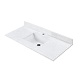 Blossom Artificial Stone Calacatta White Bathroom Countertop with Undermount Sink - Quality Home Distribution