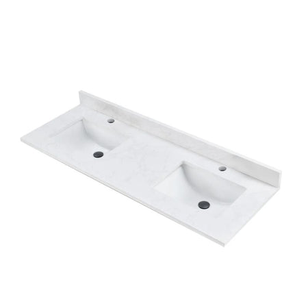Blossom Artificial Stone Calacatta White Bathroom Countertop with Undermount Sink - Quality Home Distribution