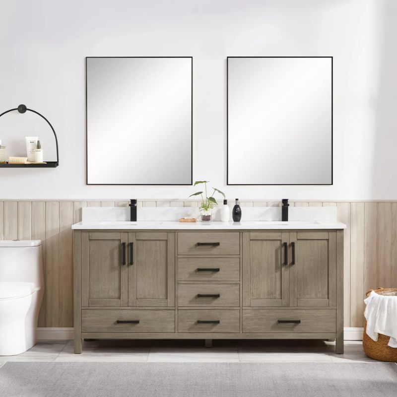 Blossom Basel 049 Solid Wood Free-Standing Bathroom Vanity with Dovetail Drawers - Quality Home Distribution