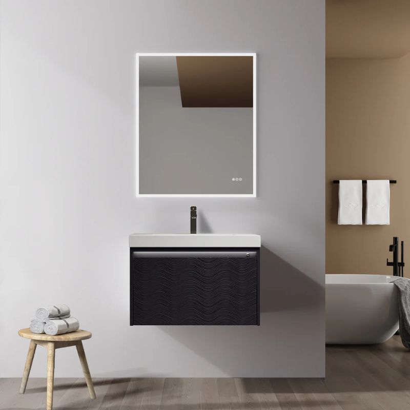 Blossom Voyage 042 Wall-Mounted Floating Vanity with Minimalist Integrated Handle - Quality Home Distribution