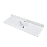 Blossom Artificial Stone Calacatta White Bathroom Countertop with Undermount Sink - Quality Home Distribution