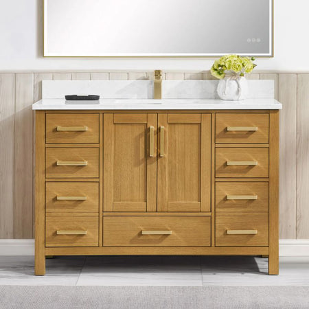 Blossom Basel 049 Solid Wood Free-Standing Bathroom Vanity with Dovetail Drawers - Quality Home Distribution