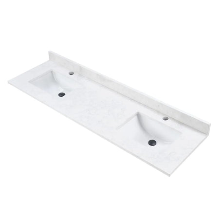 Blossom Artificial Stone Calacatta White Bathroom Countertop with Undermount Sink - Quality Home Distribution