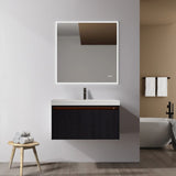 Blossom Voyage 042 Wall-Mounted Floating Vanity with Minimalist Integrated Handle - Quality Home Distribution