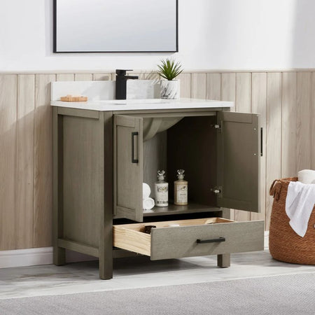 Blossom Basel 049 Solid Wood Free-Standing Bathroom Vanity with Dovetail Drawers - Quality Home Distribution
