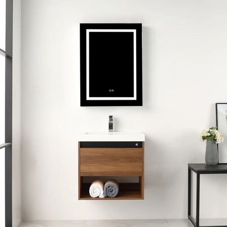 Blossom Bergen 037 Modern Wall-Hung Vanity with Integrated LED Lighting - Quality Home Distribution