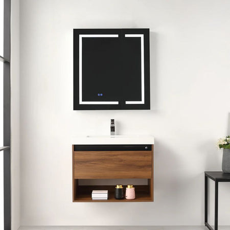Blossom Bergen 037 Modern Wall-Hung Vanity with Integrated LED Lighting - Quality Home Distribution