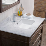 Blossom Mocha Woodland Quartz Bathroom Vanity Countertop - Quality Home Distribution