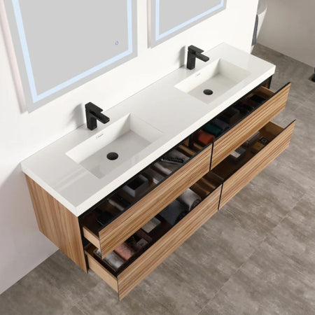 Blossom Annecy 040 Wall-Hung Modern Bathroom Vanity with Soft-Close Drawers - QHD