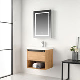 Blossom Bergen 037 Modern Wall-Hung Vanity with Integrated LED Lighting - Quality Home Distribution