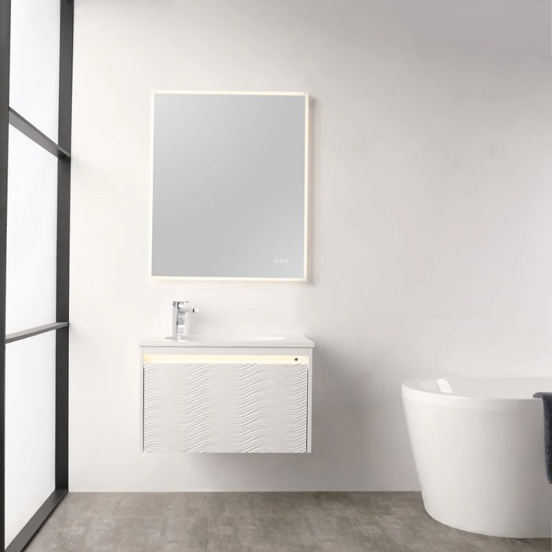 Blossom Voyage 042 Wall-Hung LED Illuminated Vanity with Oval Acrylic Sink - Quality Home Distribution