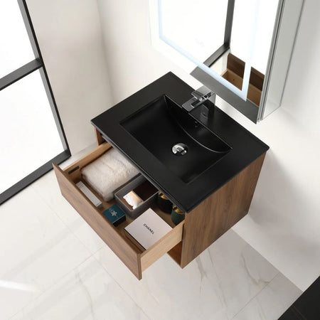 Blossom Bergen 037 Modern Wall-Hung Vanity with Integrated LED Lighting - Quality Home Distribution