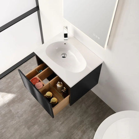 Blossom Voyage 042 Wall-Hung LED Illuminated Vanity with Oval Acrylic Sink - Quality Home Distribution