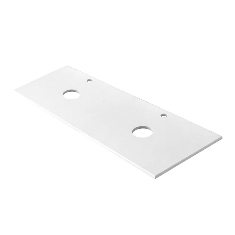 Blossom Phoenix Stone White Integrated Bathroom Vanity Countertop - Quality Home Distribution