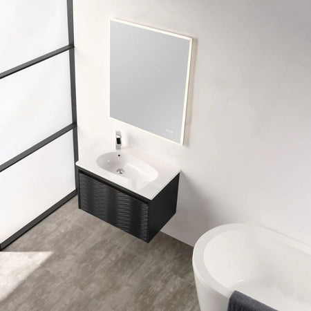 Blossom Voyage 042 Wall-Hung LED Illuminated Vanity with Oval Acrylic Sink - Quality Home Distribution