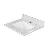 Blossom White Carrara Marble Countertop with Undermount Sink - Quality Home Distribution