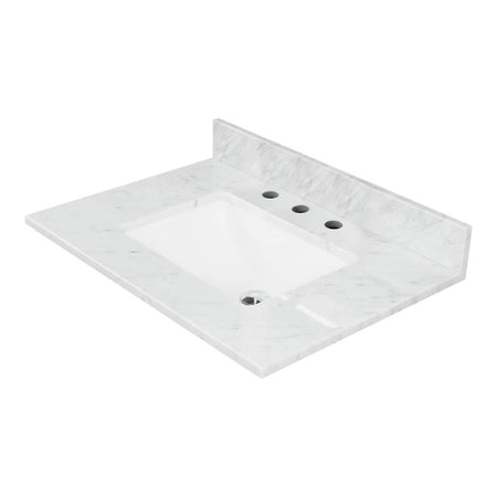 Blossom White Carrara Marble Countertop with Undermount Sink - Quality Home Distribution
