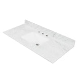 Blossom White Carrara Marble Countertop with Undermount Sink - Quality Home Distribution