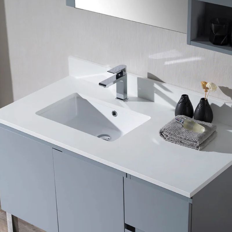 Blossom White Quartz Bathroom Vanity Countertop - Quality Home Distribution