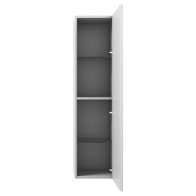 Blossom Positano 12" Wall-Mounted Side Cabinet – Slim Bathroom Linen Tower with Soft-Close Door - Quality Home Distribution