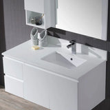 Blossom White Quartz Bathroom Vanity Countertop - Quality Home Distribution