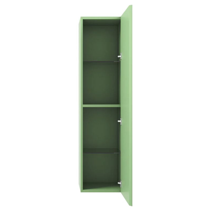 Blossom Positano 12" Wall-Mounted Side Cabinet – Slim Bathroom Linen Tower with Soft-Close Door - Quality Home Distribution