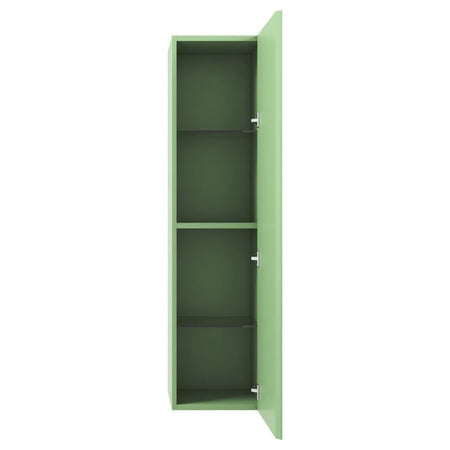 Blossom Positano 12" Wall-Mounted Side Cabinet – Slim Bathroom Linen Tower with Soft-Close Door - Quality Home Distribution