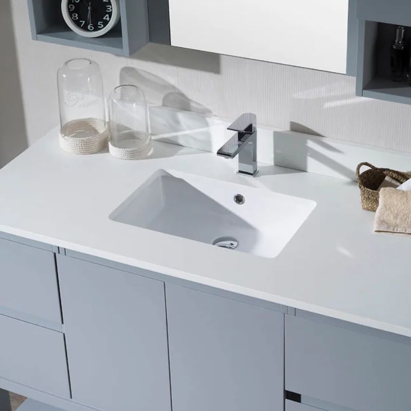 Blossom White Quartz Bathroom Vanity Countertop - Quality Home Distribution