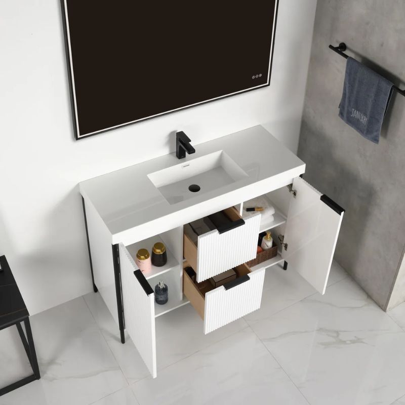 Blossom Zurich 039 Freestanding Modern Minimalist Bathroom Vanity - Quality Home Distribution