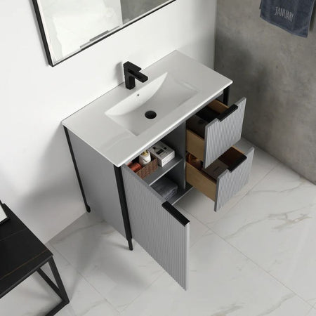 Blossom Zurich 039 Freestanding Modern Minimalist Bathroom Vanity - Quality Home Distribution