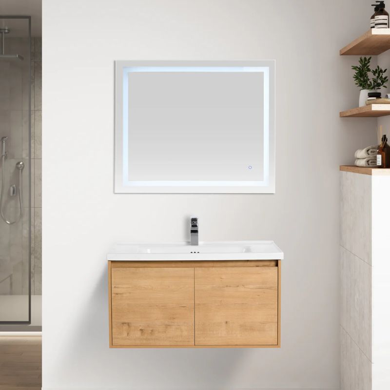 Blossom Bern 035 Modern Wall-Hung Bathroom Vanity with Minimalist Design - Quality Home Distribution