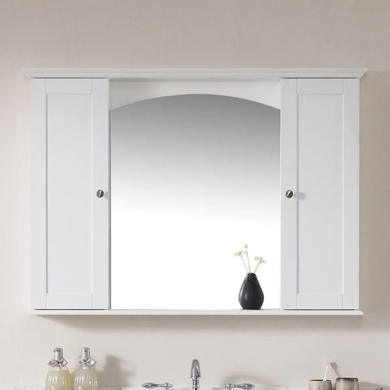 Blossom Rome Modern Wood Framed Mirror Medicine Cabinet - Quality Home Distribution