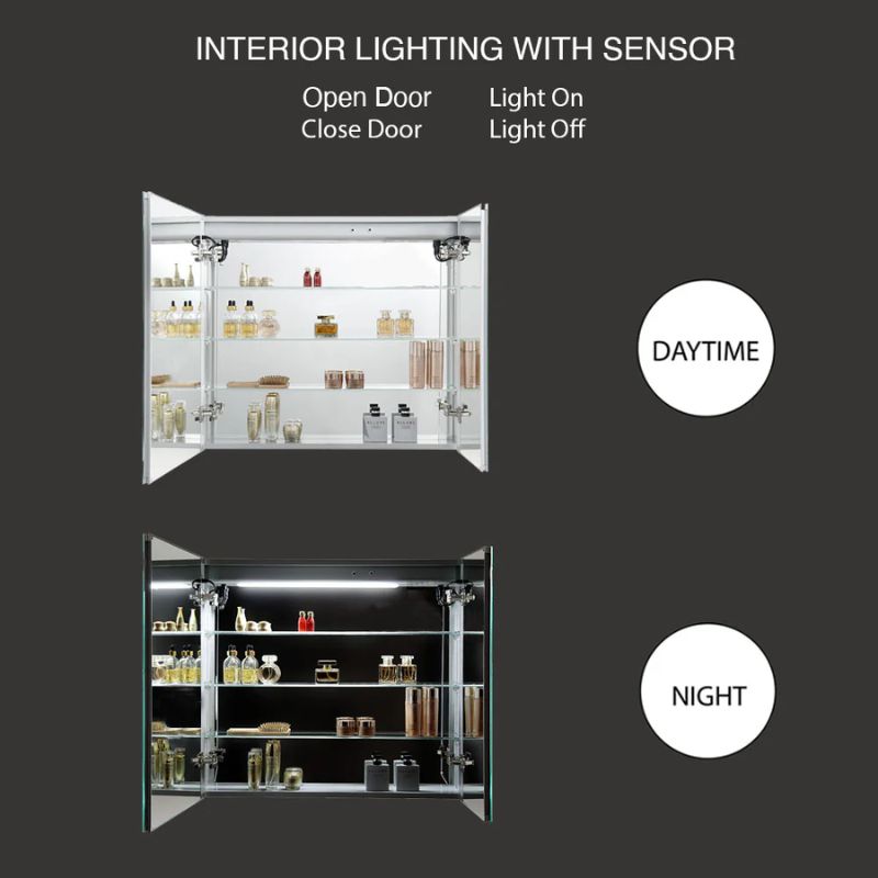 Blossom Vega LED Medicine Cabinet with Smart Touch Controls and Anti-Fog Mirror - Quality Home Distribution