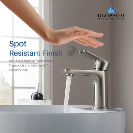 Blossom F01-120 Single Handle Bathroom Faucet - 4-Piece Value Bundle - Quality Home Distribution