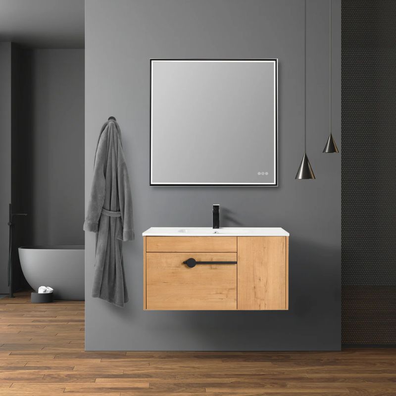 Blossom Bilbao 046 Modern Wall-Mounted Vanity with Scratch-Resistant SMC Sink - Quality Home Distribution