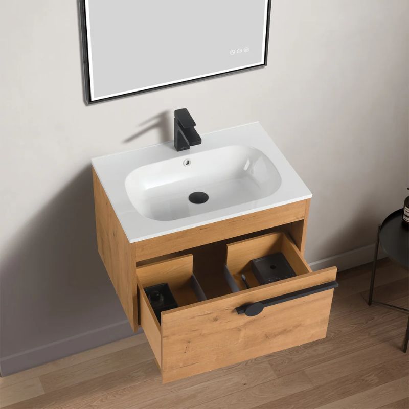 Blossom Bilbao 046 Modern Wall-Mounted Vanity with Scratch-Resistant SMC Sink - Quality Home Distribution