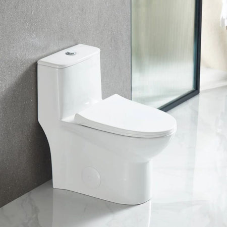 Blossom T9-02 Modern One-Piece Dual Flush Toilet with Self-Cleaning Nanoglaze - Quality Home Distribution