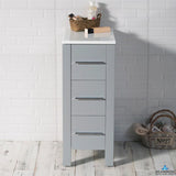 Blossom Sydney 12-Inch Modern Free-Standing Side Cabinet with 3 Drawers